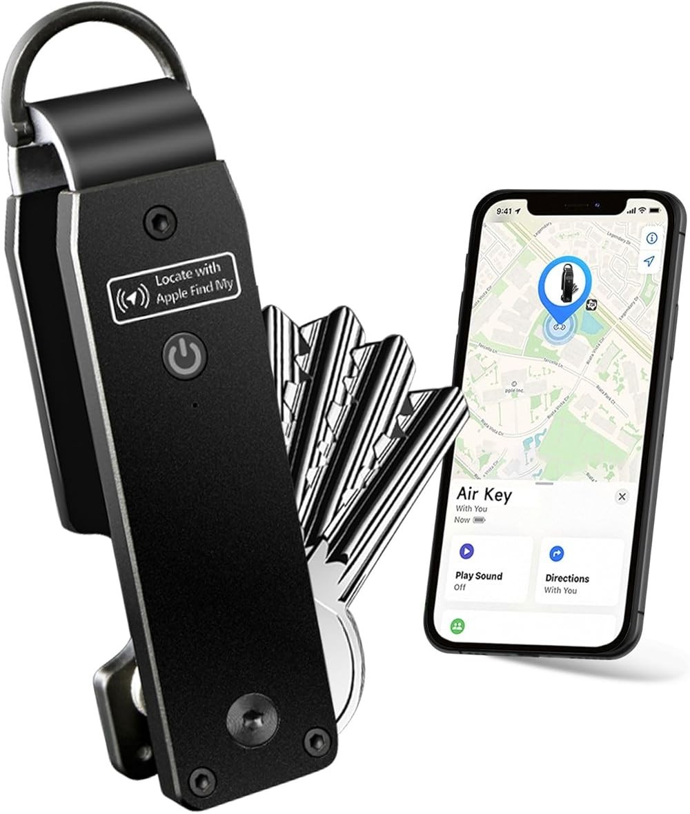 Men's Key Organizer Keychain with Tracker, Key Finder, Compact Metal Key Holder Men's Key Organizer Keychain with Tracker, Key Finder, Compact Metal Key Holder