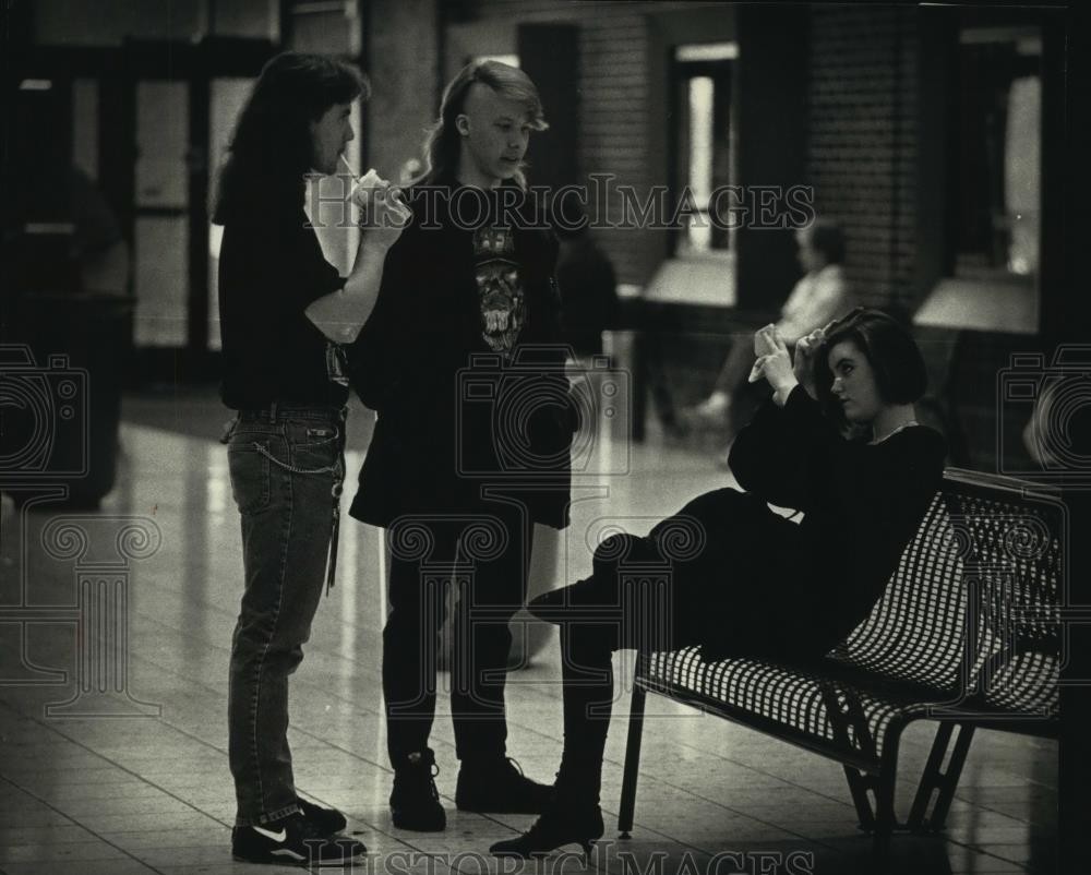 1992 Press Photo Kevin Bautch, Jason Robe & Nichole Grimes at Southridge Mall