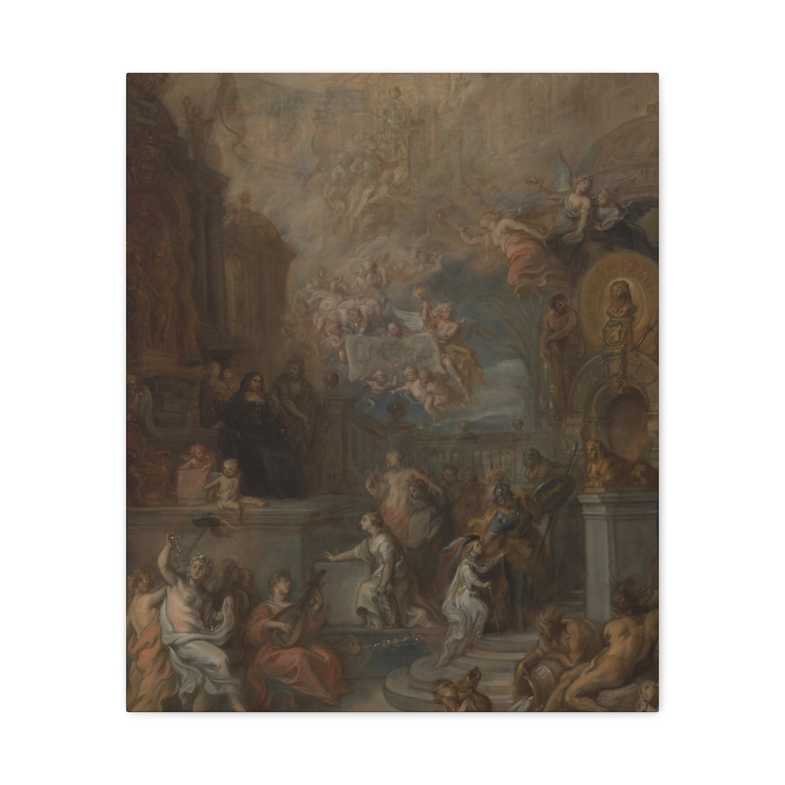 Theodoor van Thulden - Allegory of the Farewell of William III - Canvas Wall Art