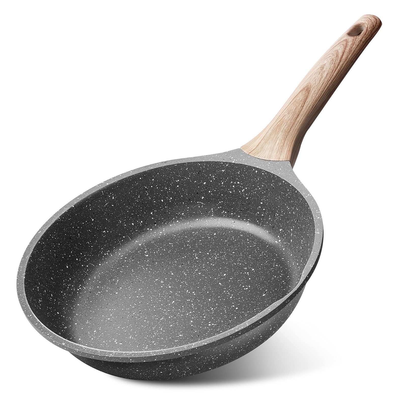 Caannasweis Nonstick Granite Frying Pan Skillet, Non Stick 12 Inch, Gray Caannasweis Nonstick Granite Frying Pan Skillet, Non Stick 12 Inch, Gray