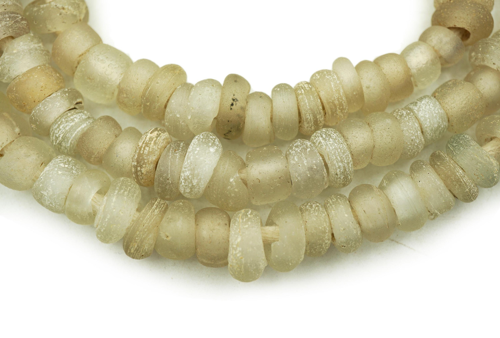 Antique Excavated Dutch Dogon Glass Beads from Africa 6-10mm (2437F519) Rustic
