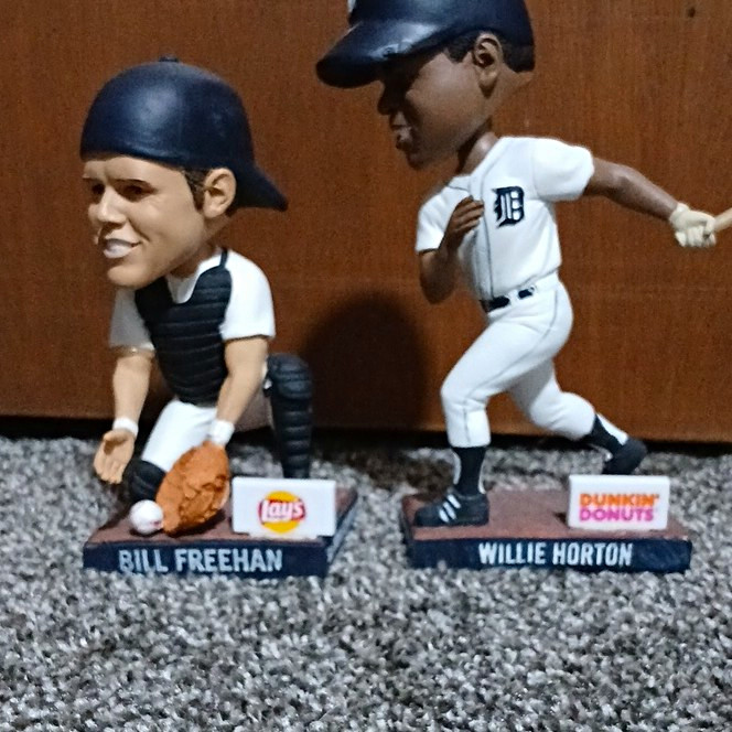 Bill Freehan & Willie Horton Detroit Tigers 1968 50th Bobbleheads (2) Bill Freehan & Willie Horton Detroit Tigers 1968 50th Bobbleheads (2)