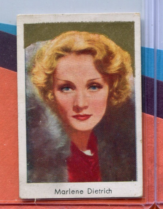 1933 SALEM GOLDFILM GERMAN TOBACCO CARD SERIES 2 #212 MARLENE DIETRICH