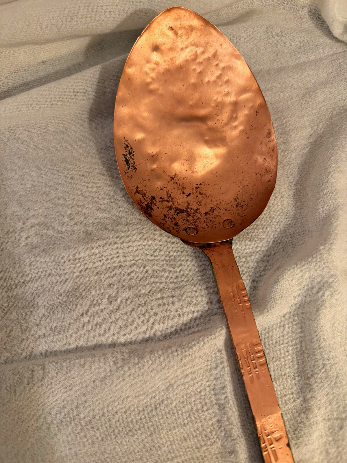 Authentic,historic Native American (Navajo/Dine) hand-forged copper dipper Authentic,historic Native American (Navajo/Dine) hand-forged copper dipper