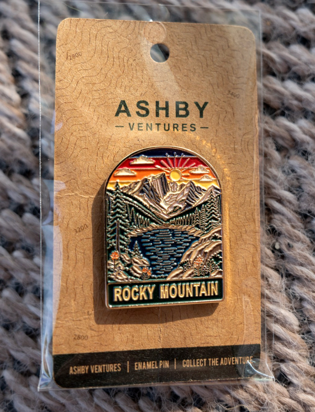 Rocky Mountain Enamel Pin - National Park Travel Gift - Hiking Backpack Badge