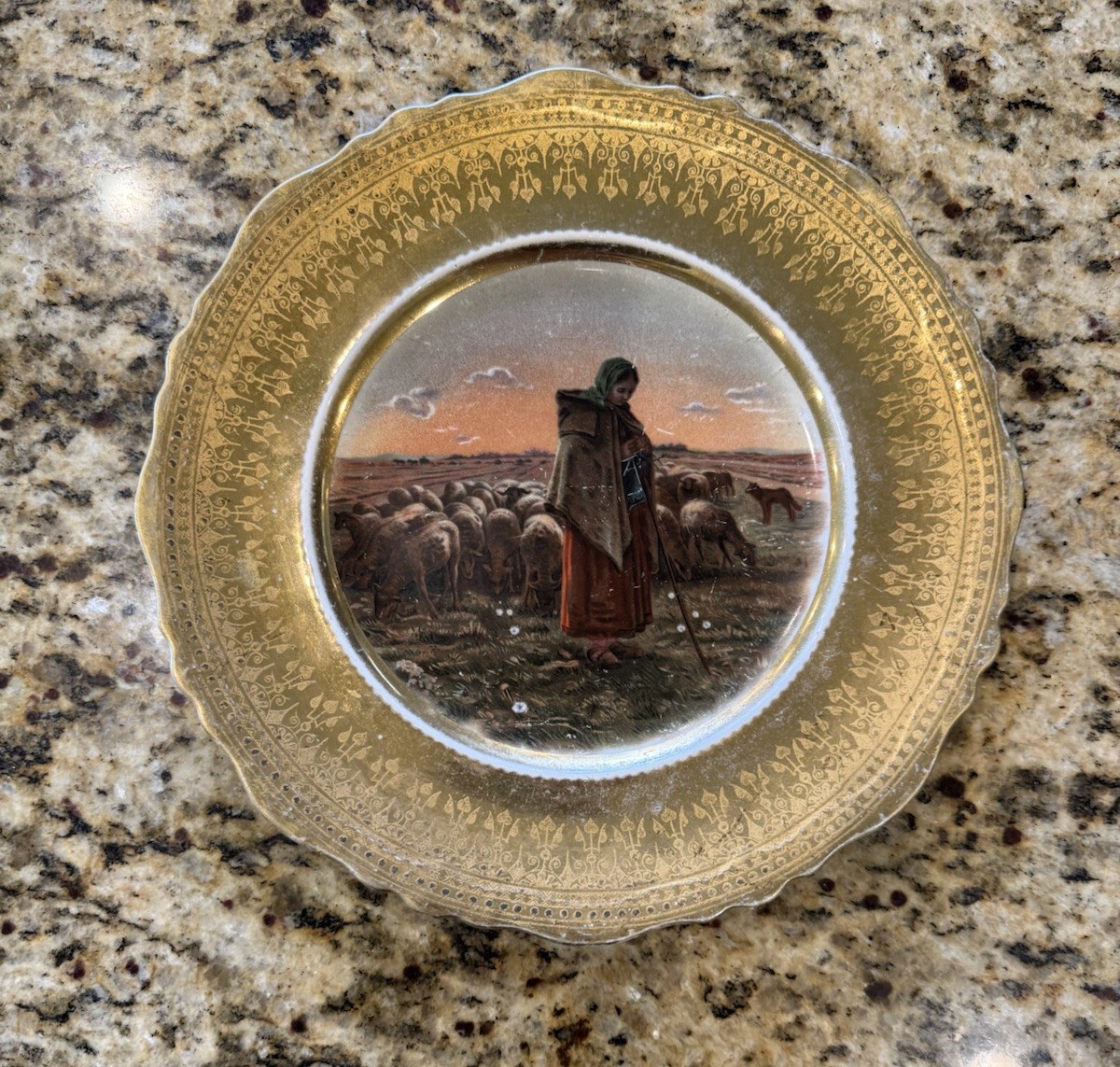 Mountain Royal Arch Chapter 189 Altoona PA 50th Anniversary Plate 1908 Shepherd