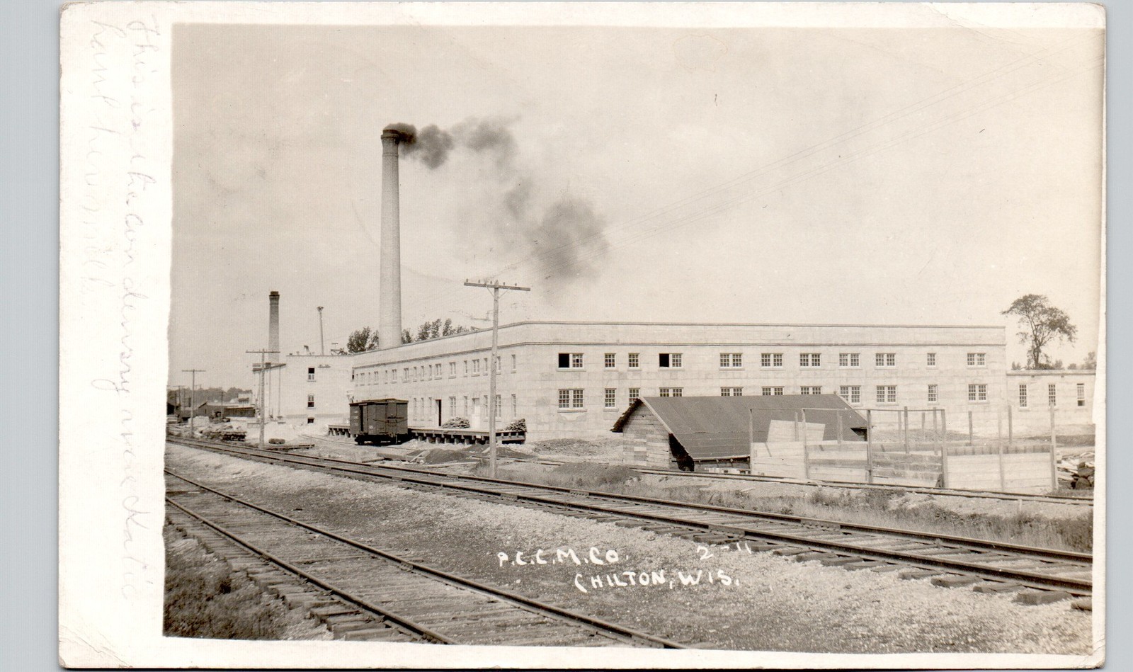 CARNATION MILK FACTORY chilton wi c1910 postcard wisconsin real photo rppc pccm CARNATION MILK FACTORY chilton wi c1910 postcard wisconsin real photo rppc pccm