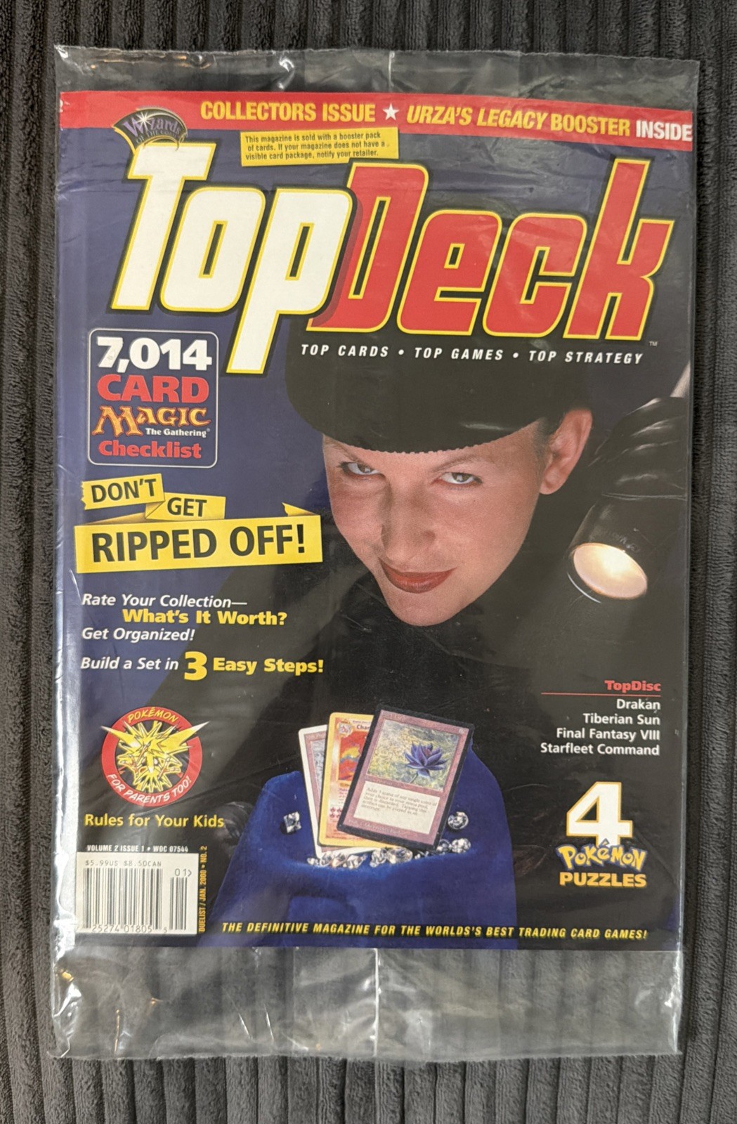 Sealed TopDeck Magazine #2 Volume 2 Issue 1 w/ Urza's Legacy MTG Booster & Promo Sealed TopDeck Magazine #2 Volume 2 Issue 1 w/ Urza's Legacy MTG Booster & Promo