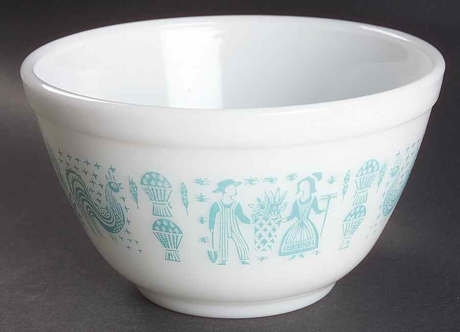 Pyrex Butterprint Turquoise Mixing Bowl 4418484