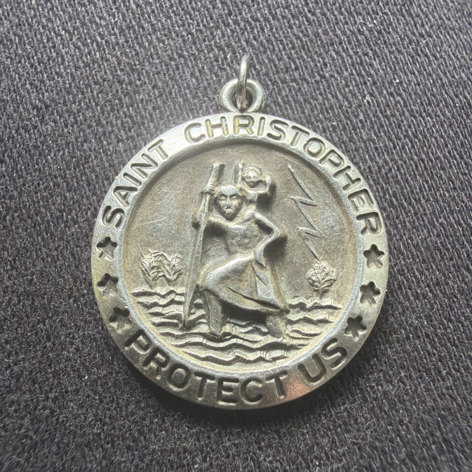 Vintage St Christopher Medal Chapel Sterling 1\