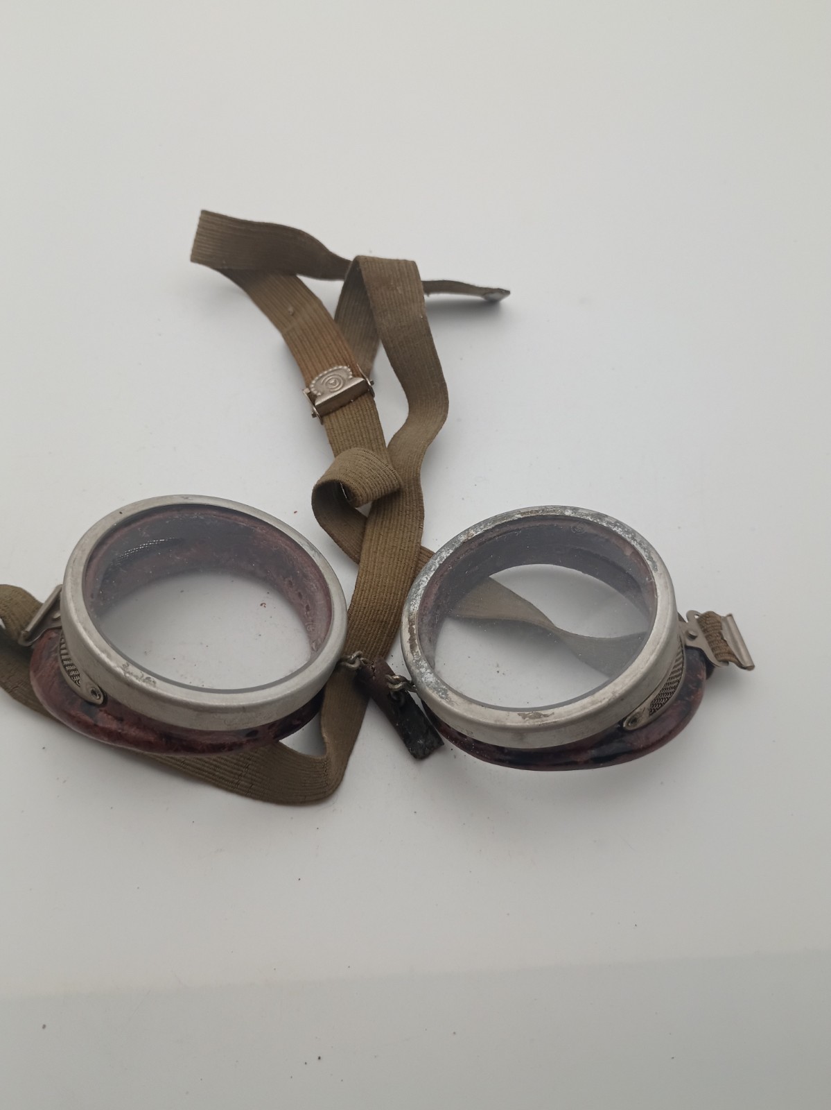 Vintage C.B. & Q Lines Railroad Goggles Duralite Bakelite 1940's Vintage C.B. & Q Lines Railroad Goggles Duralite Bakelite 1940's