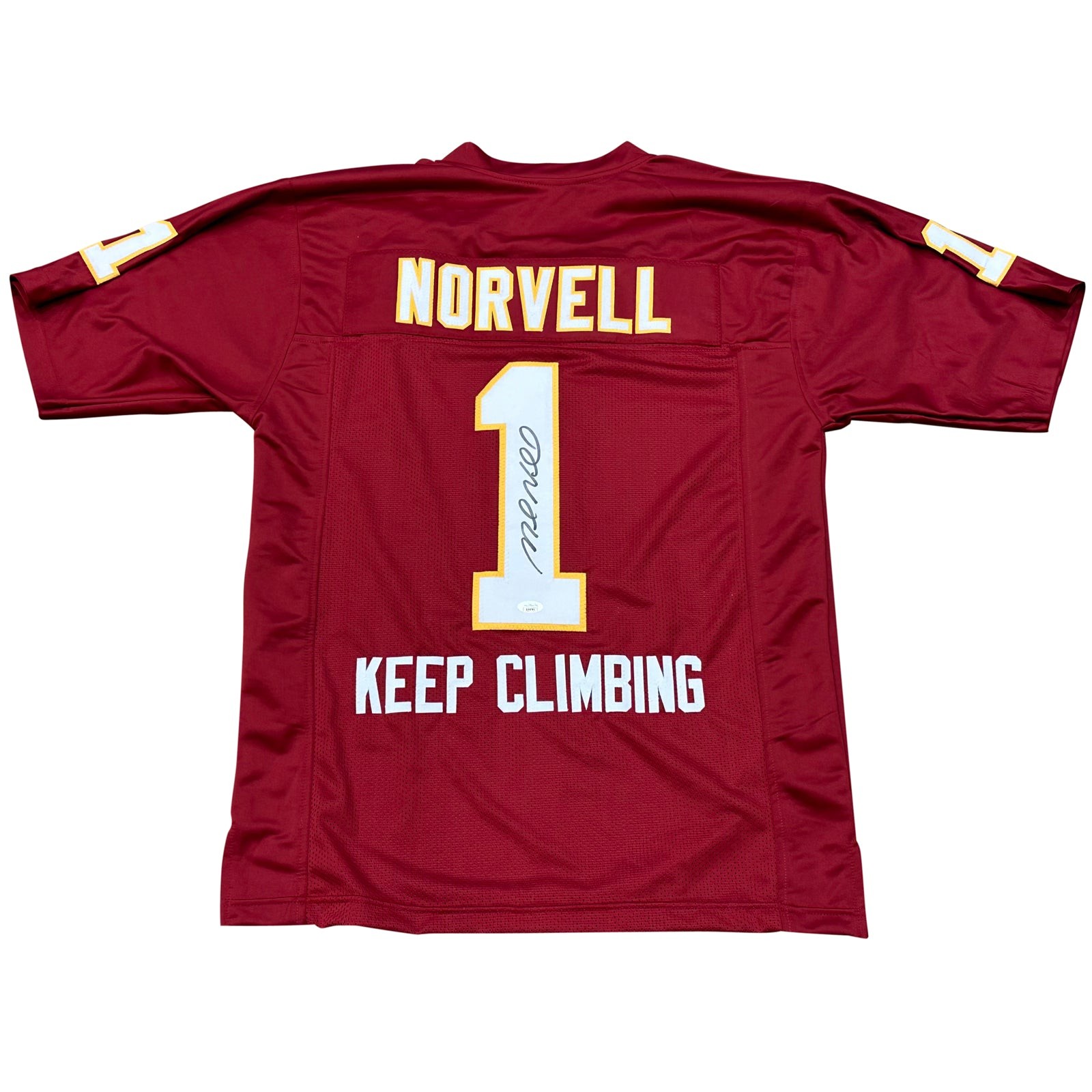 Mike Norvell Autographed Florida State FSU (Garnet #1) Custom Jersey Mike Norvell Autographed Florida State FSU (Garnet #1) Custom Jersey