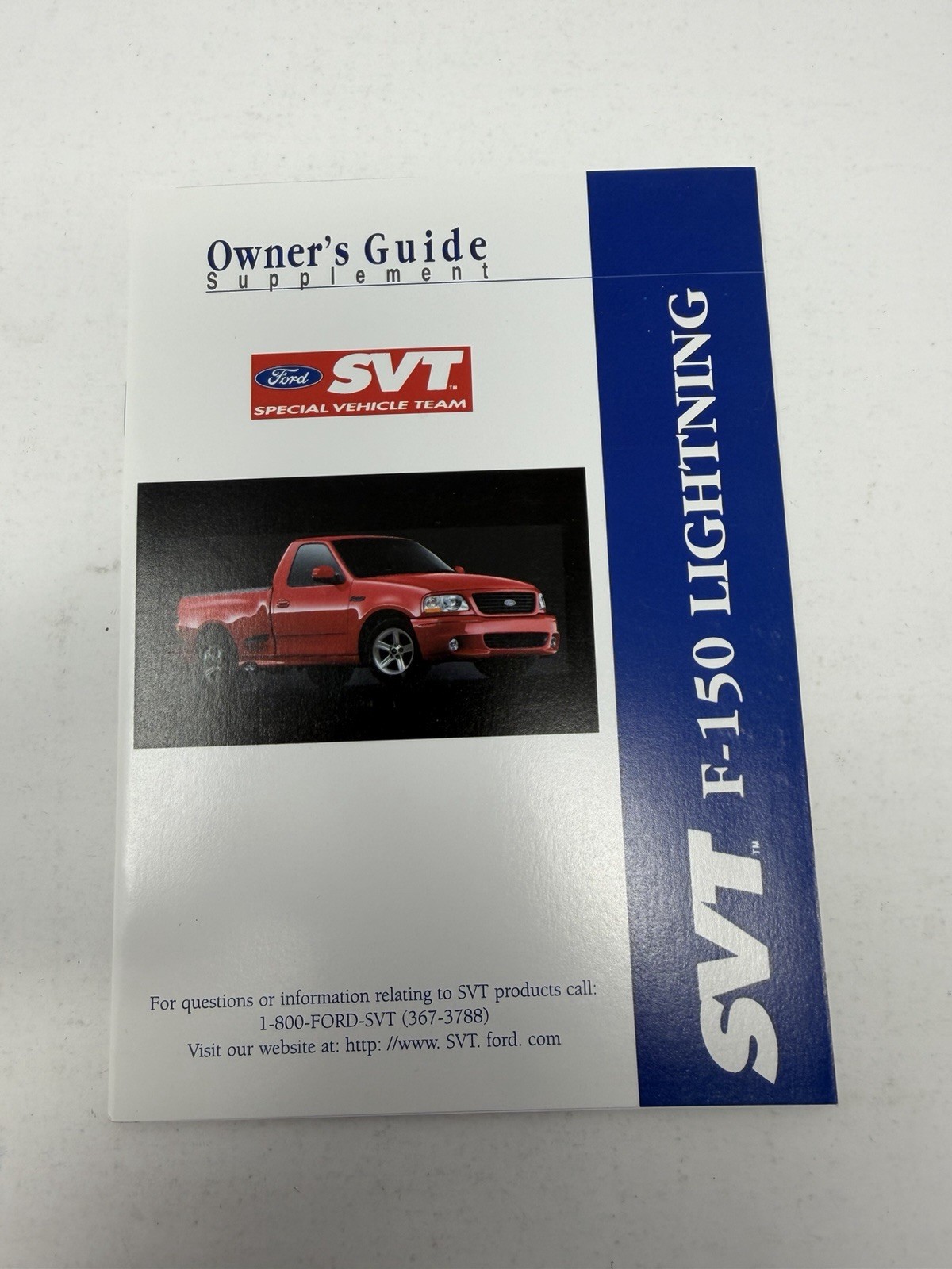 2002 Ford SVT F-150 Owner's Manual Supplement 2002 Ford SVT F-150 Owner's Manual Supplement