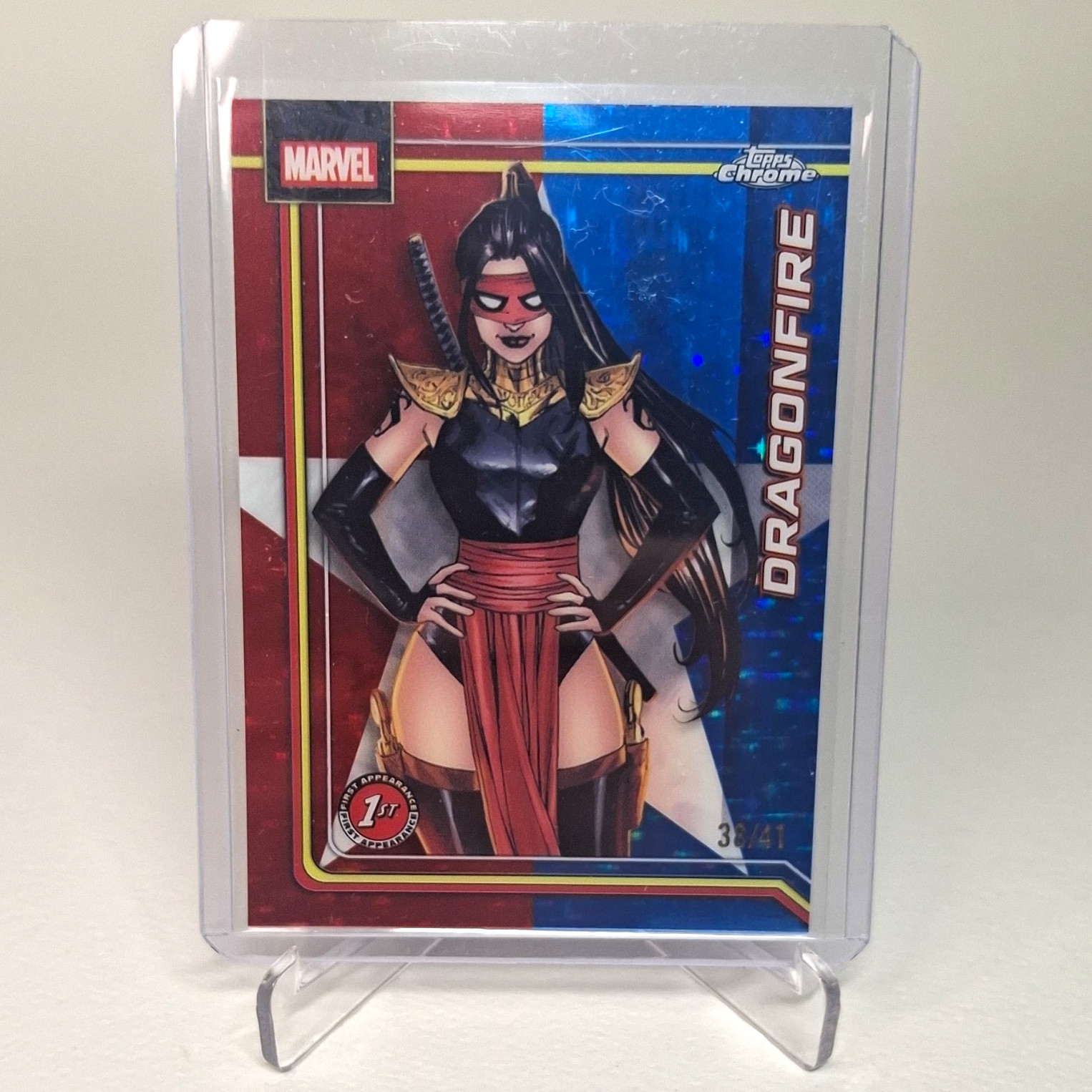 Topps 2026 Topps Chrome Marvel Dragonfire #033 1st Edition Serial #/41 Topps 2026 Topps Chrome Marvel Dragonfire #033 1st Edition Serial #/41