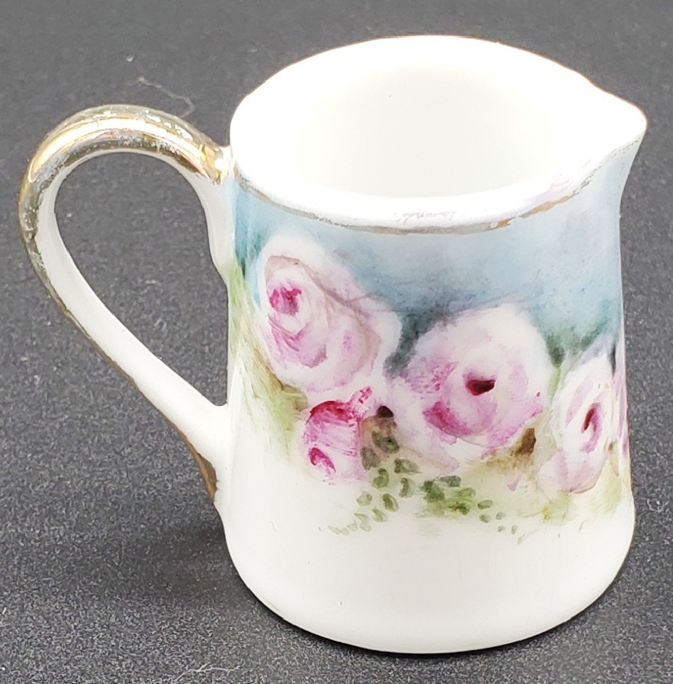 Antique J&C Bavaria Hand-Painted Miniature Creamer Jaeger & Co Germany