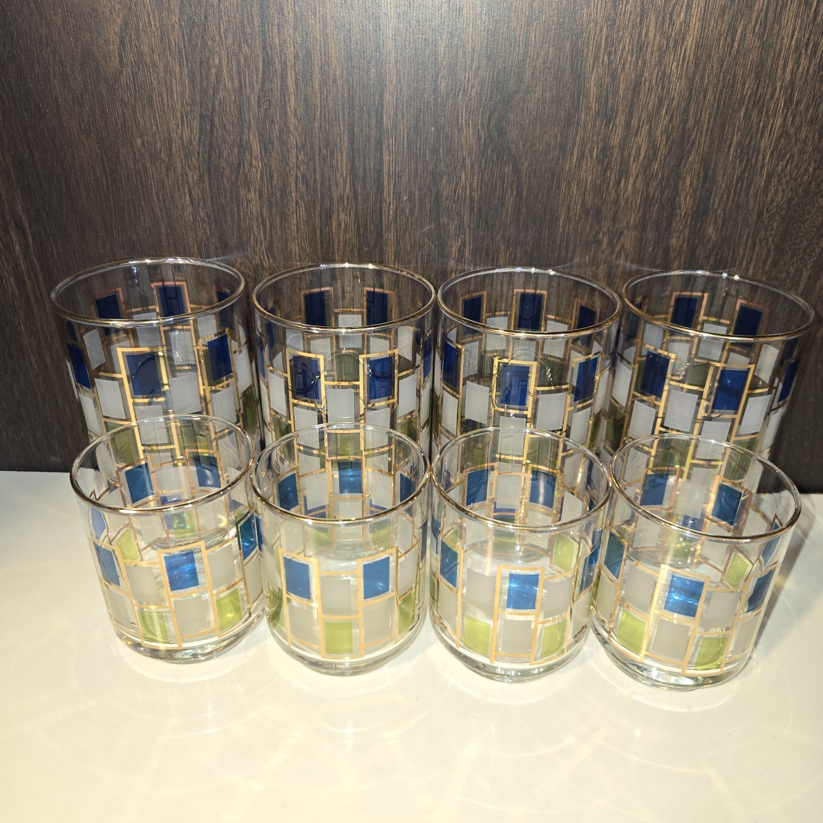 Set Of 8 Vintage Libbey Nordic Glasses 4x12oz 4x6oz Tumblers Juice Highball Set Of 8 Vintage Libbey Nordic Glasses 4x12oz 4x6oz Tumblers Juice Highball