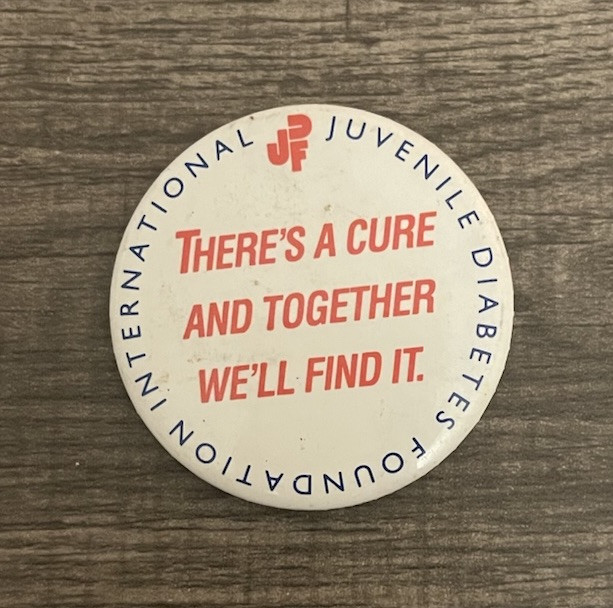 International Juvenile Diabetes Foundation JDF Pinback Button Vtg International Juvenile Diabetes Foundation JDF Pinback Button Vtg
