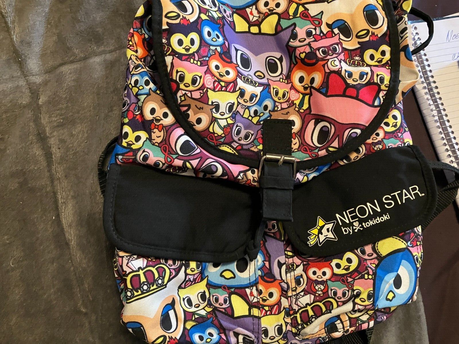 Loungefly Neon Star by Tokidoki Small Owl Print Backpack Loungefly Neon Star by Tokidoki Small Owl Print Backpack