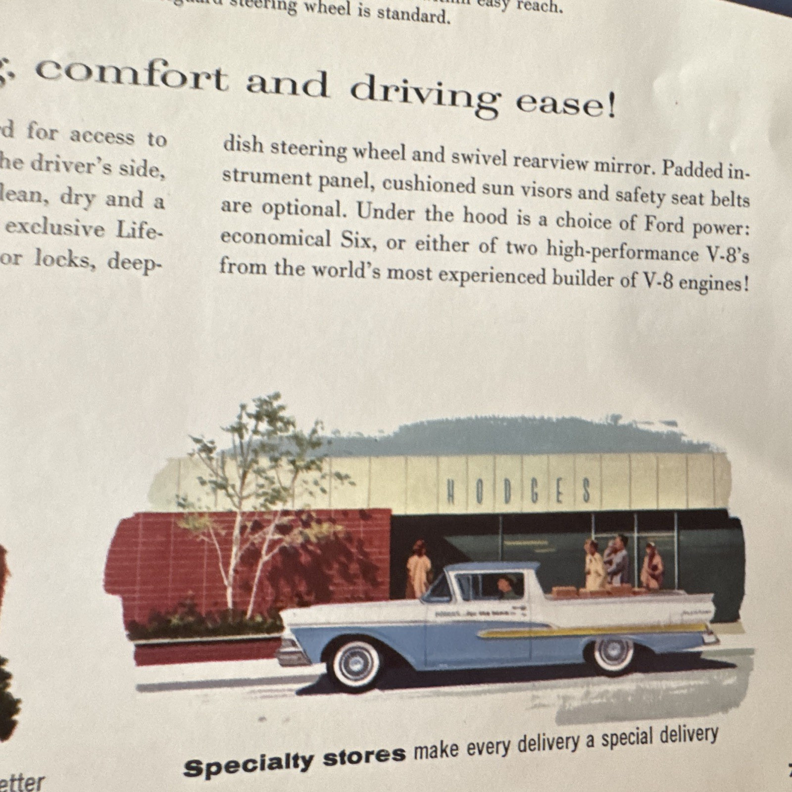 Ford 1958 Ranchero Sales Brochure Catalog Pages \ Ford 1958 Ranchero Sales Brochure Catalog Pages \