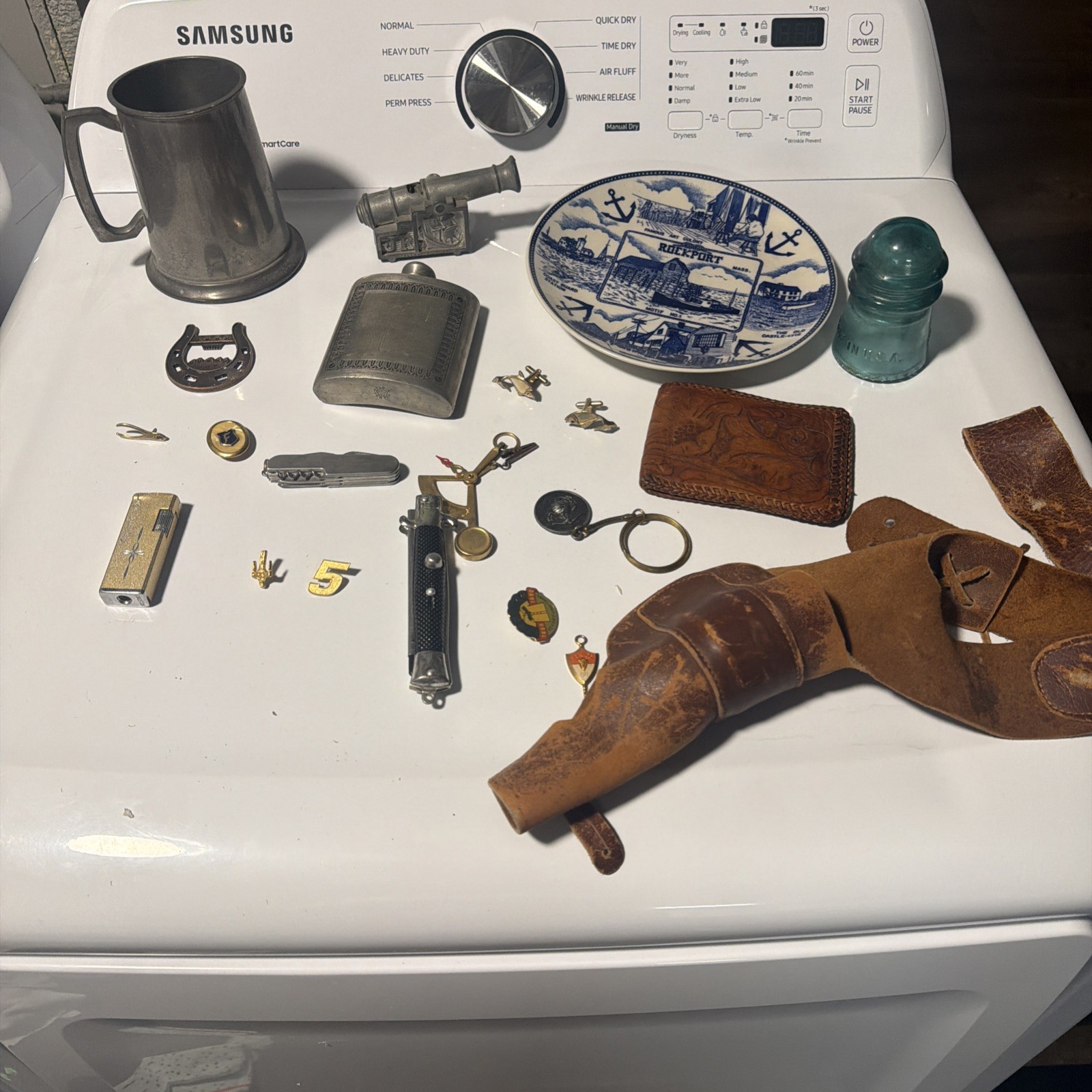 Grandpa's  JUNK DRAWER LOT  Vintage Collectibles Many Different Items. See Pics