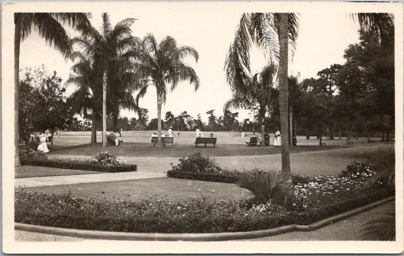 1946 LAKE WALES Florida RPPC Real Photo Postcard \