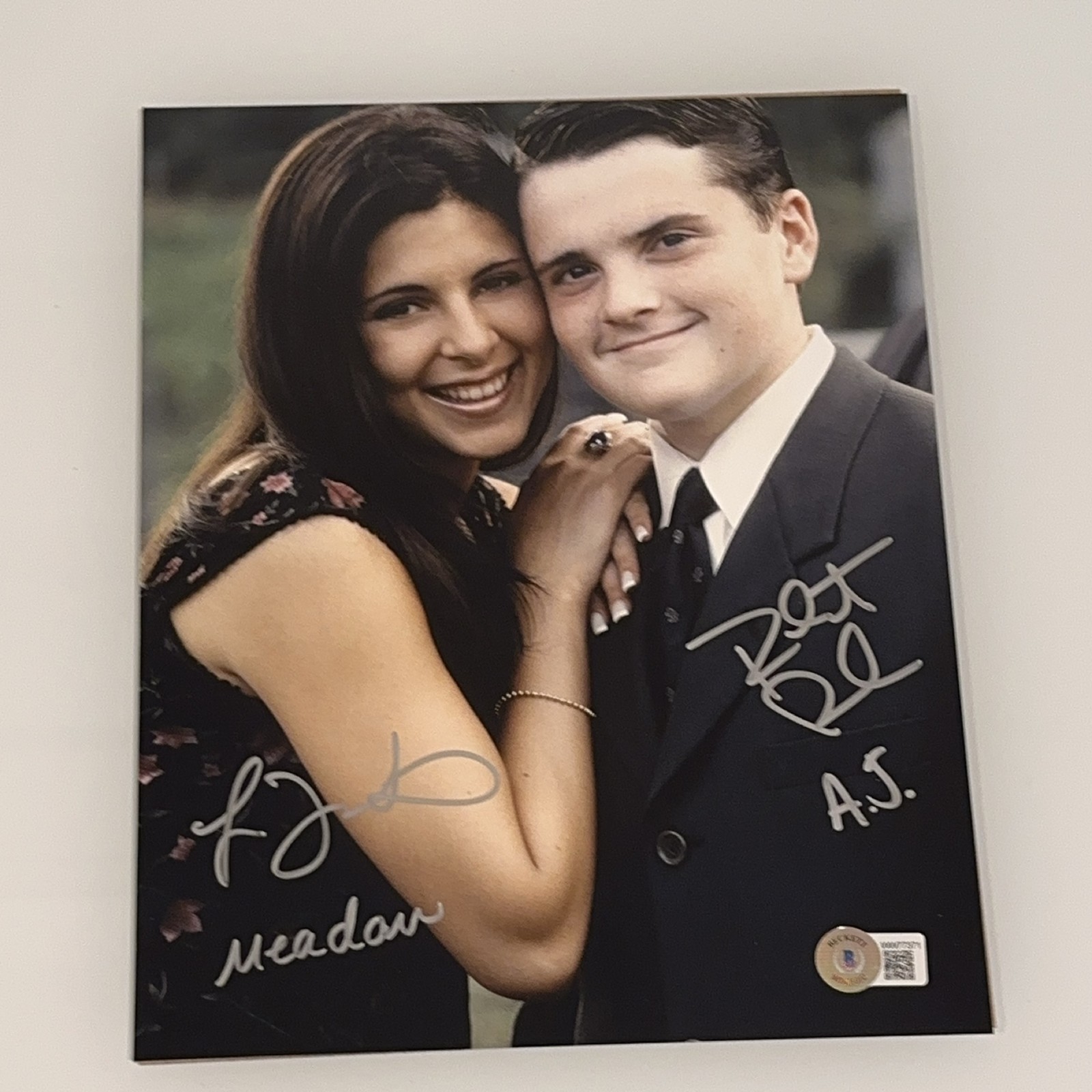 Jamie Lynn Sigler Robert Iler Hand Signed Autographed Beckett COA Sopranos Jamie Lynn Sigler Robert Iler Hand Signed Autographed Beckett COA Sopranos