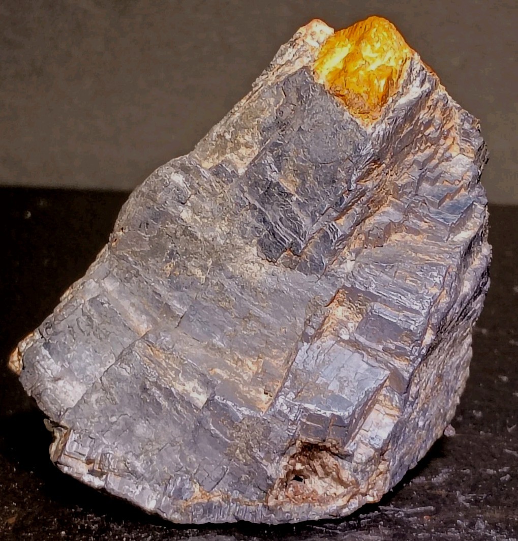 336g Cleaved Galena & Fluorescent Cerussite • Palmer Mine MO • Keith Collection 336g Cleaved Galena & Fluorescent Cerussite • Palmer Mine MO • Keith Collection