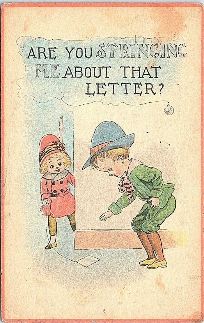 LITHO Boy & Girl Flirting \ LITHO Boy & Girl Flirting \