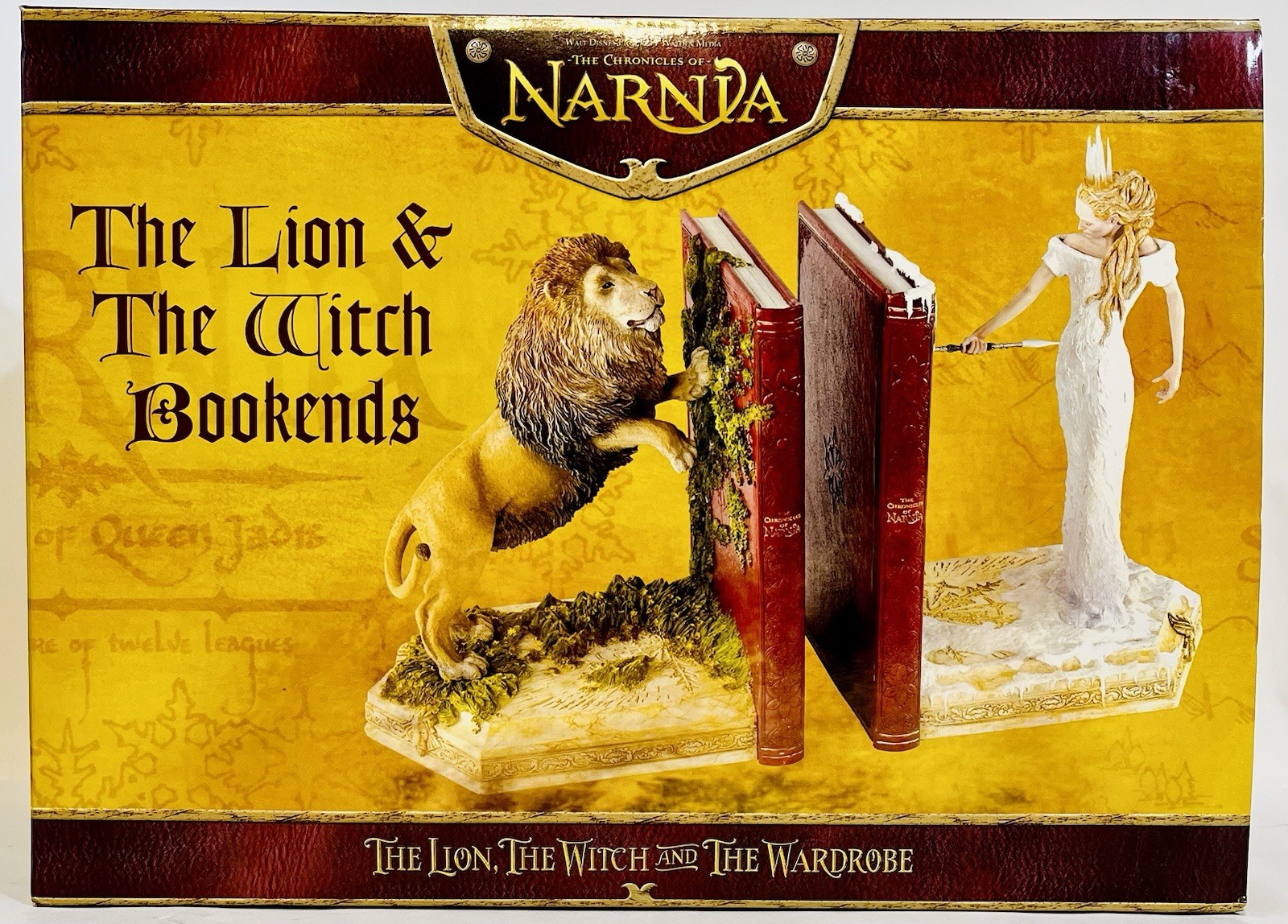 Weta Aslan And White Witch Chronicles Of Narnia Bookends Resin Figures MPN 10887