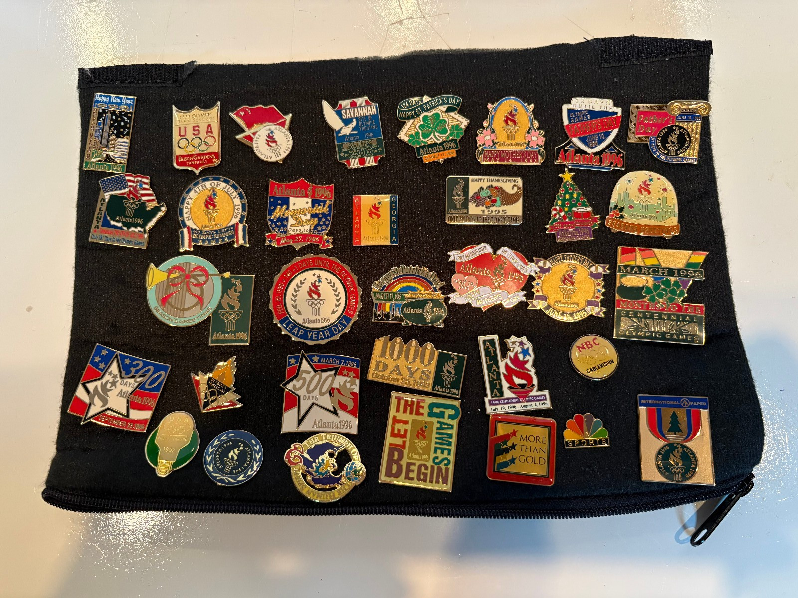 Atlanta 1996 Era Olympic Pins Various Topics Over 30 Pieces Great Condition Atlanta 1996 Era Olympic Pins Various Topics Over 30 Pieces Great Condition