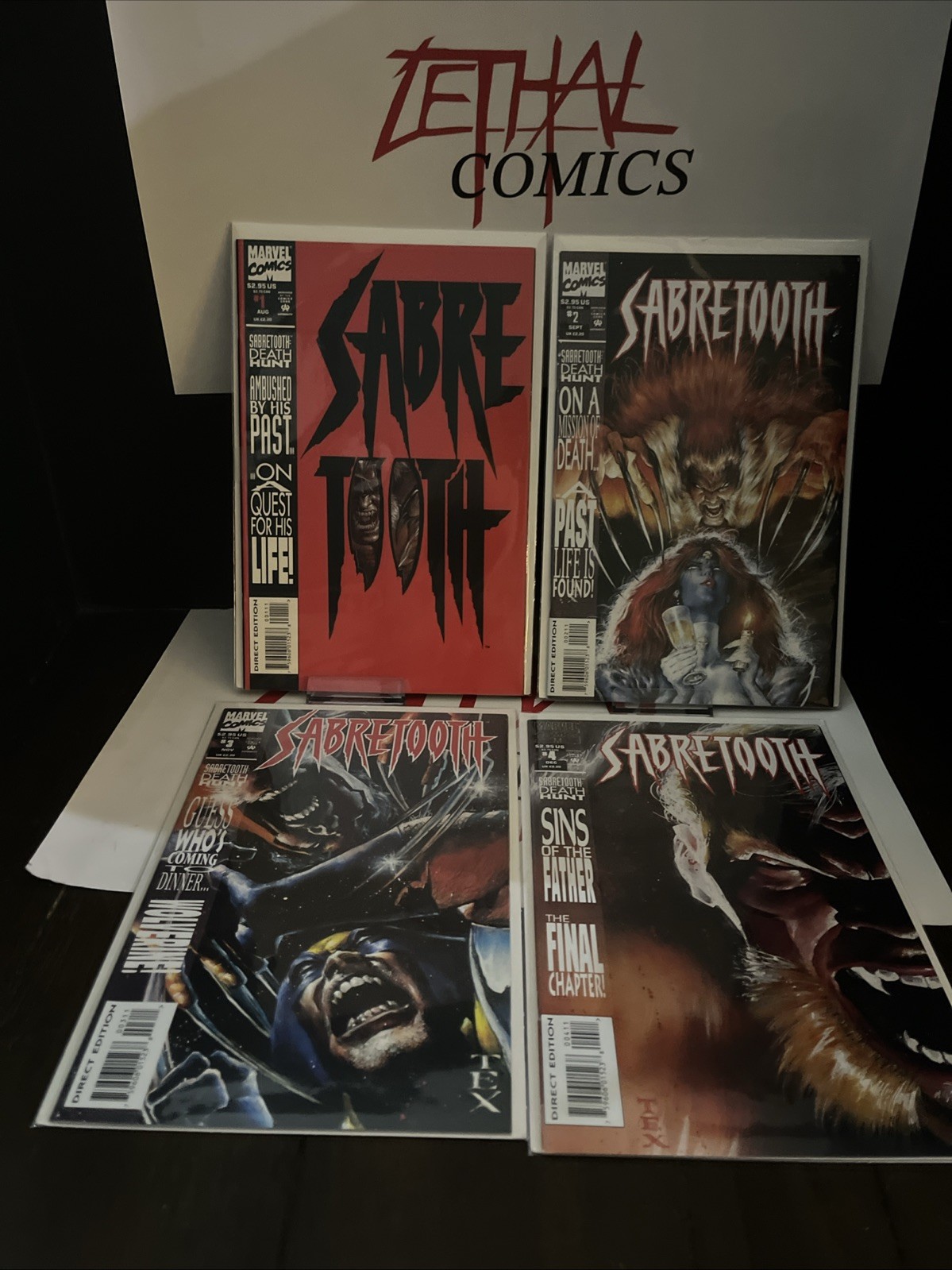 Sabretooth: Death Hunt #1–4 Marvel 93 Complete Set Lot 4 Issue NM+