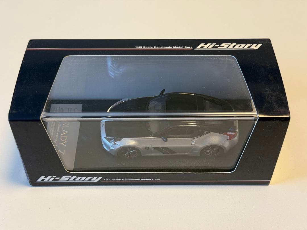 Nissan Fairlady Z 50th Anniversary 1/43 Scale Diecast Model Silver Black Nissan Fairlady Z 50th Anniversary 1/43 Scale Diecast Model Silver Black