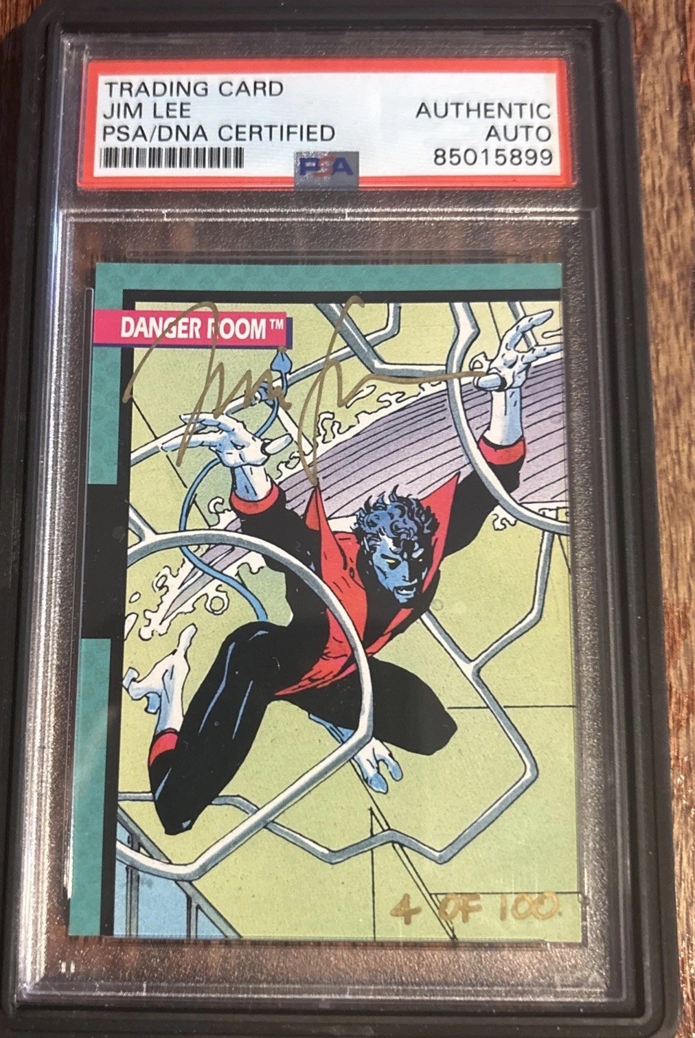 1992 Impel X-Men Series 1 JIM LEE Autograph PSA/DNA Certified Auto
