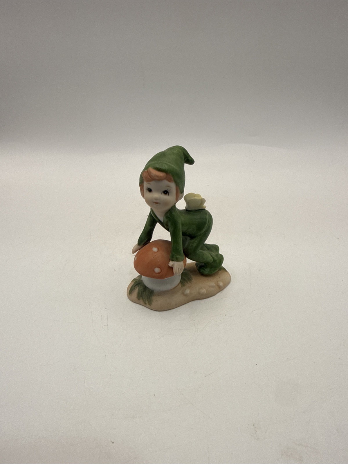 Lefton Pixies Elves Figurine Vintage 1983 Butterfly Mushroom 03563 *