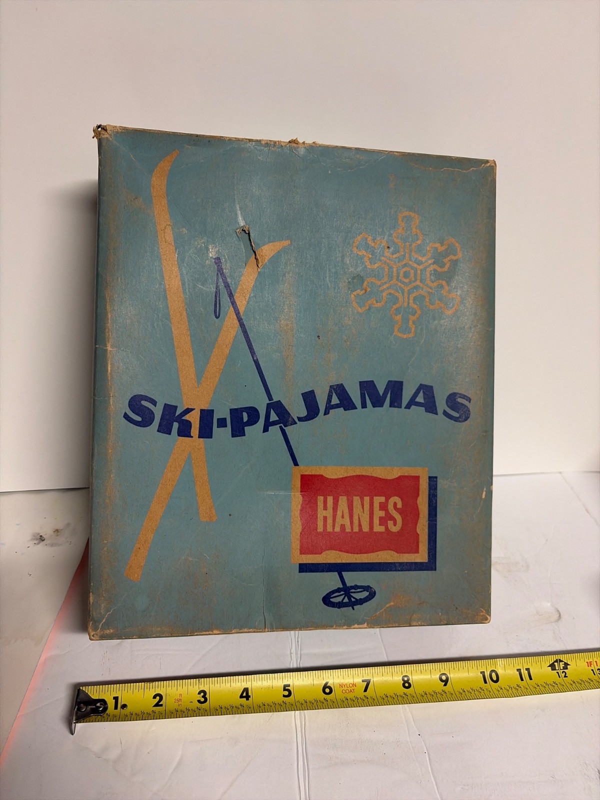 Vintage Advertising 1950\'s HANES SKI-PAJAMAS Box-Box Only