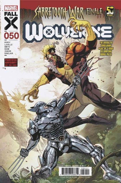 Wolverine, Vol. 7 #50 Leinil Francis Yu Regular Marvel Comics Leinil Francis Yu