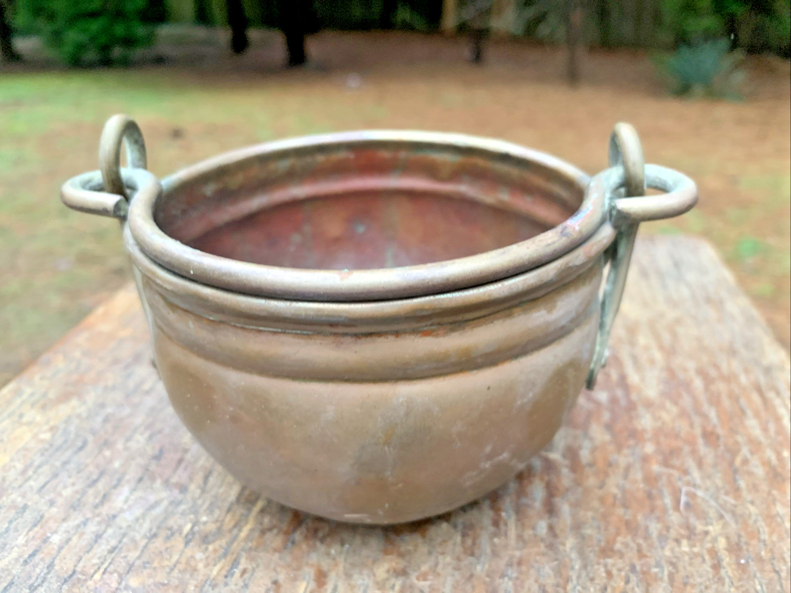 Antique Copper Pot with Handle.  AS FOUND