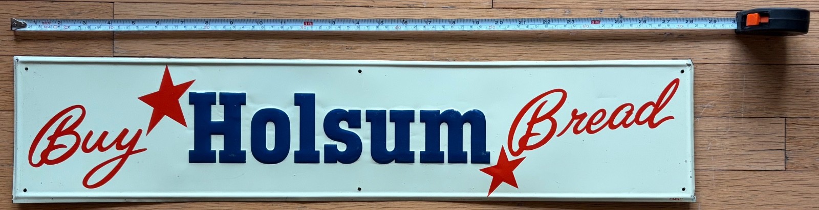 Vintage Metal Holsum White Bread Bakery Sign 28