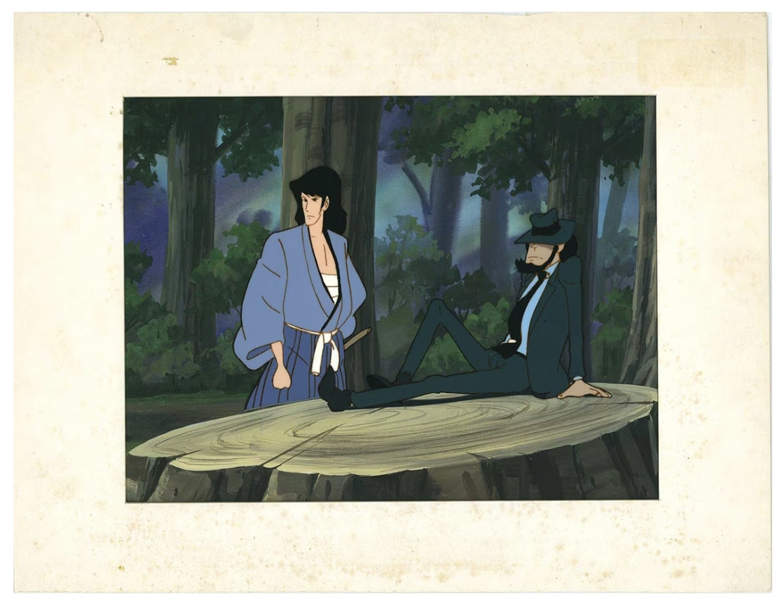 Lupin the Third Original Production Animation Cel + Mandarake Warrenty COA