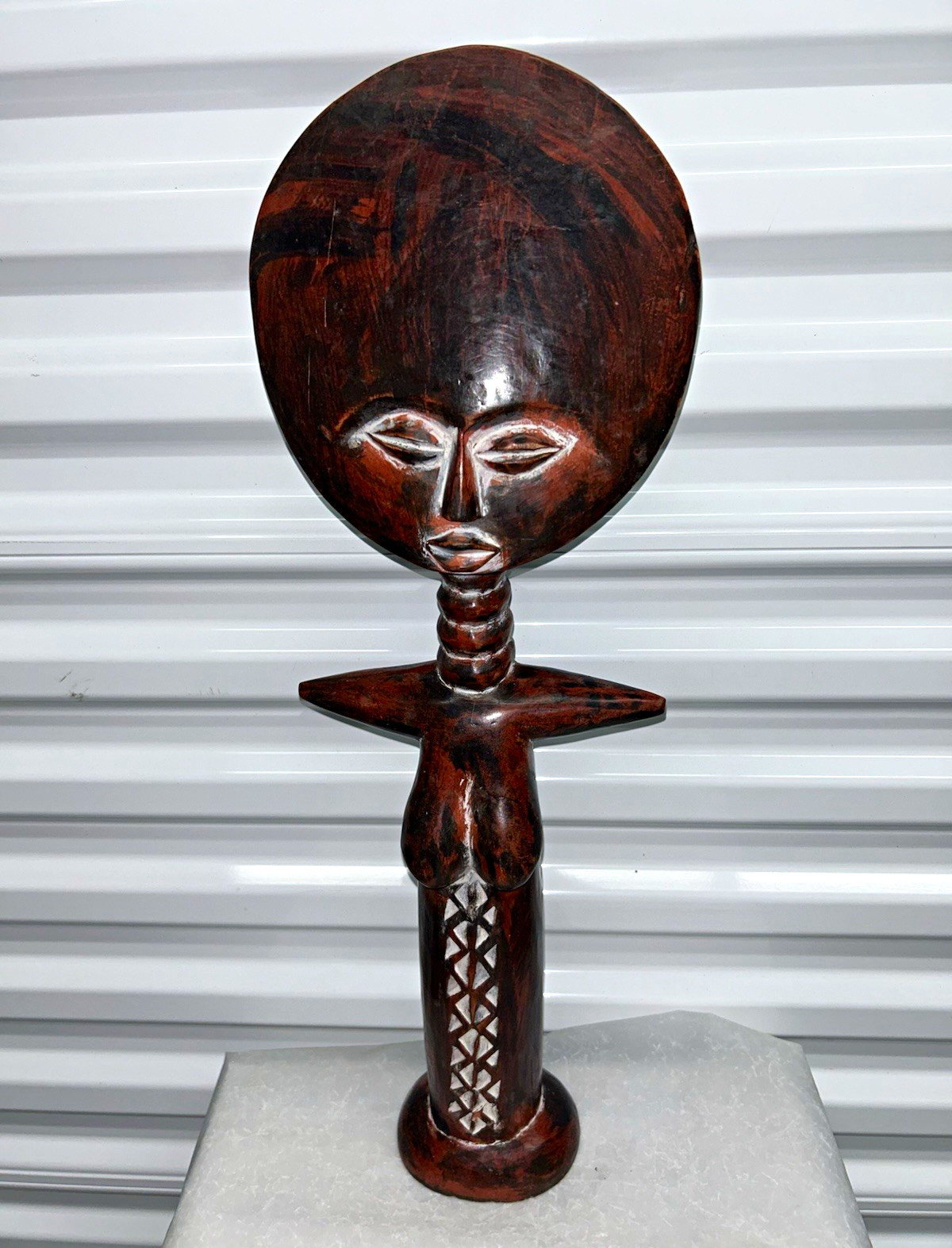 Hand Carved African Fertility Doll Figure Wood Sculpture Handmade- Message pick Hand Carved African Fertility Doll Figure Wood Sculpture Handmade- Message pick