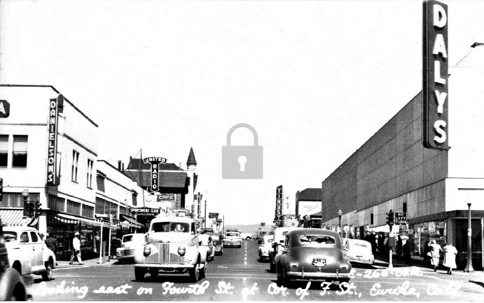 Fourth Street View Eureka California CA - Reprint