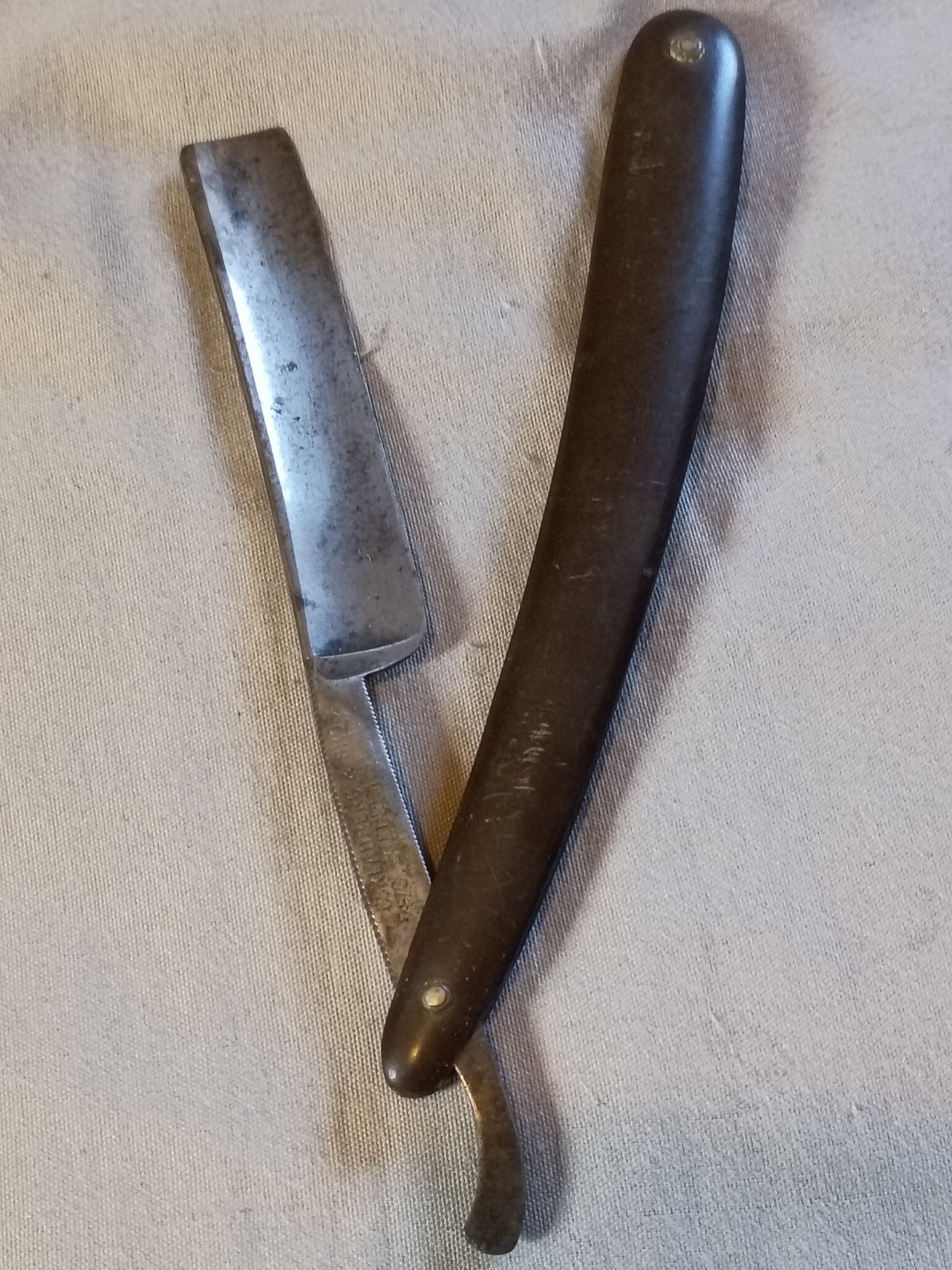 Antique C Klauberg & Bros New York Masterpiece Straight Razor.