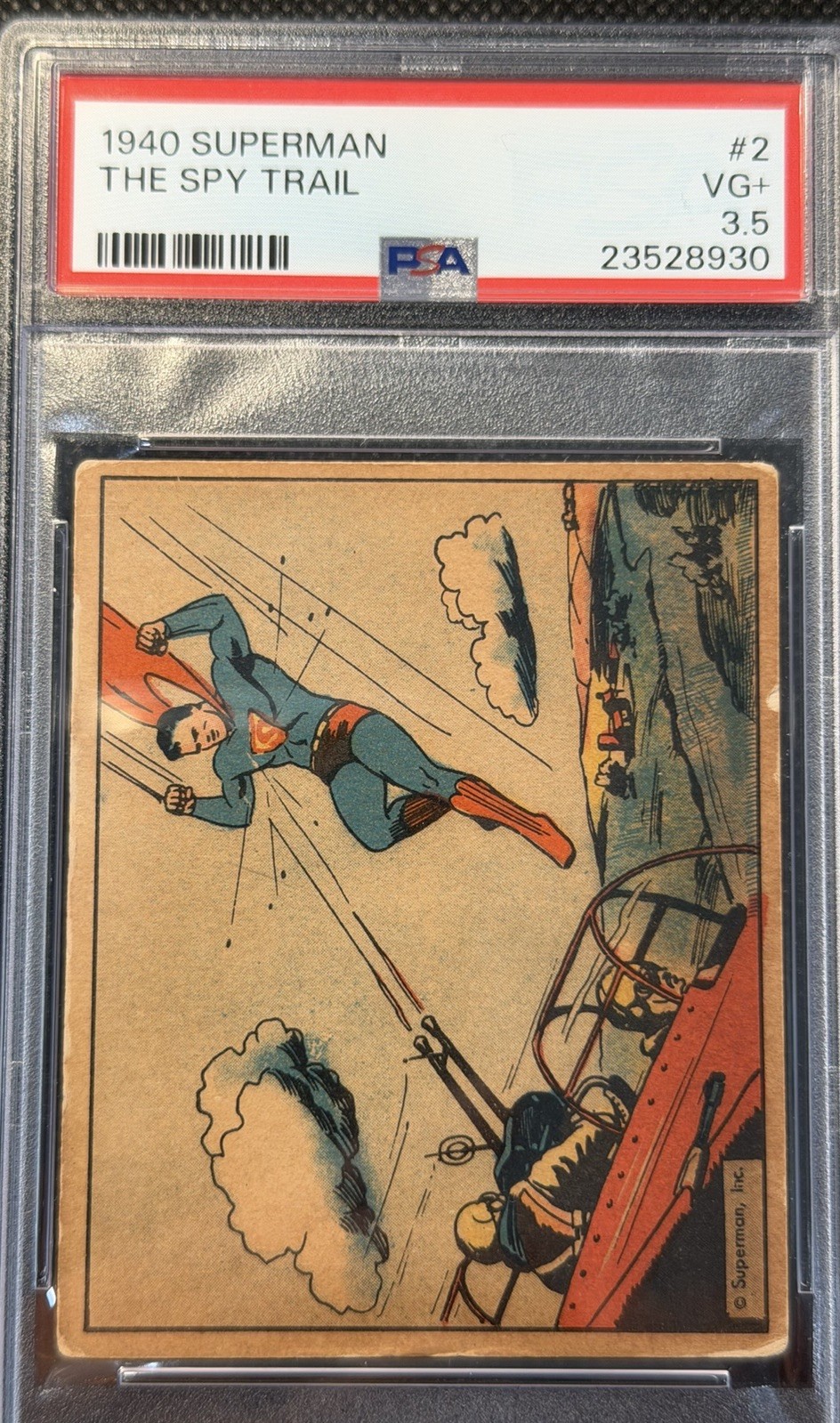 1940 Superman #2 “The Spy Trail” PSA 3.5 Key Card 1940 Superman #2 “The Spy Trail” PSA 3.5 Key Card