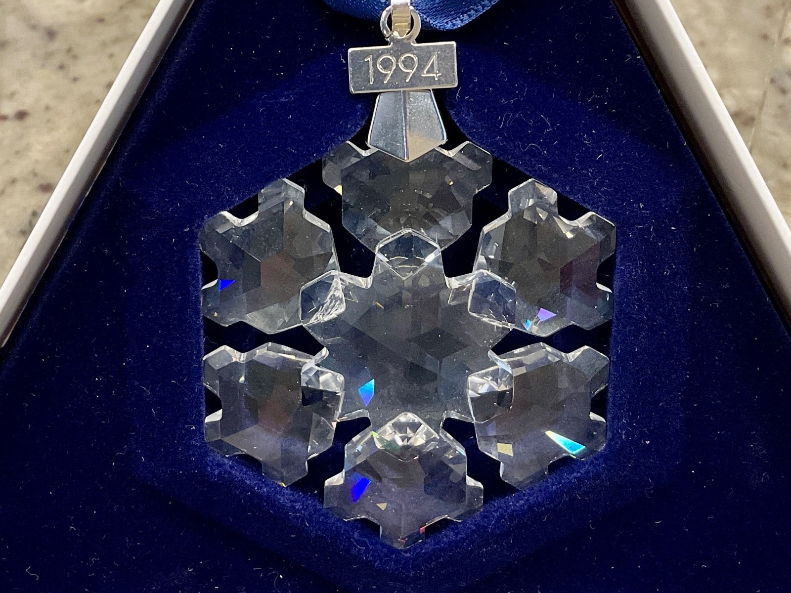 SWAROVSKI 1994 Annual Star Ornament With Box Paperwork and COA MPN 1940001