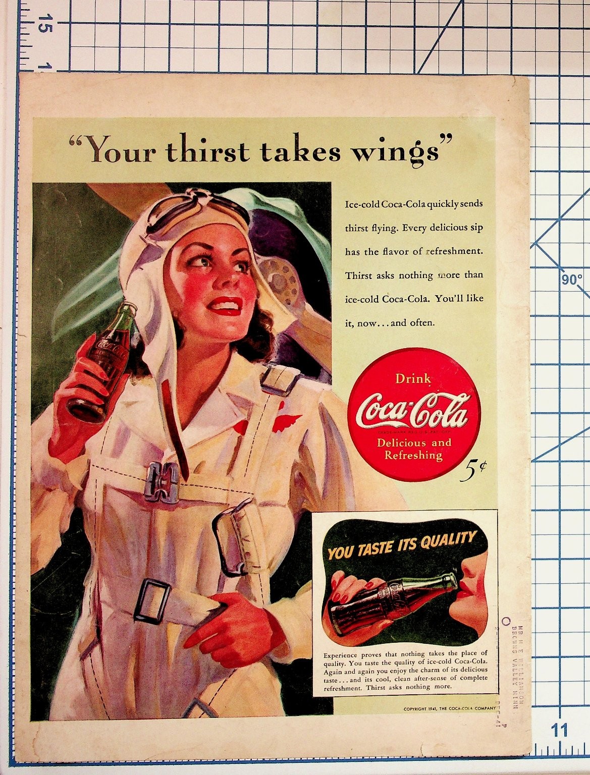 1941 Coca-Cola Aviator Pilot 