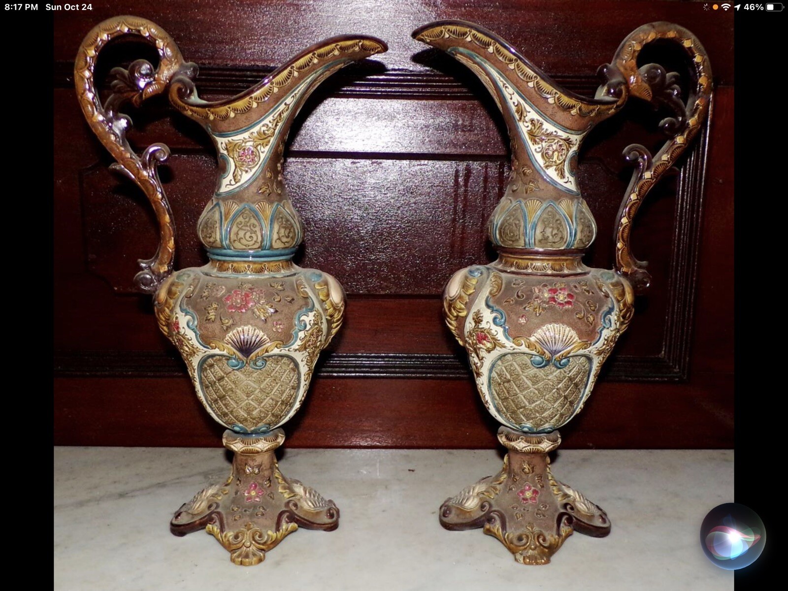 Antique W.S. & Son Victorian Majolica LONGWY MINTON Ceramic EWERS PlPorcelain Antique W.S. & Son Victorian Majolica LONGWY MINTON Ceramic EWERS PlPorcelain