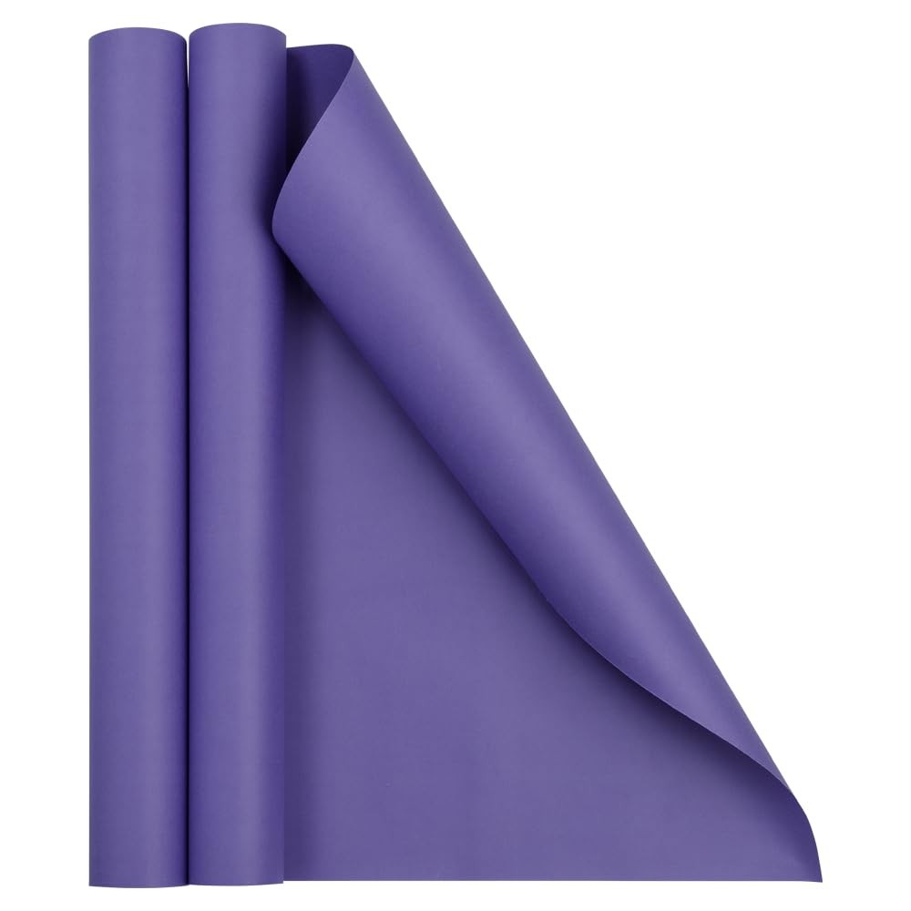 JAM Paper Gift Wrap - Matte Wrapping - 52.6 1 Count (Pack of 2), Purple JAM Paper Gift Wrap - Matte Wrapping - 52.6 1 Count (Pack of 2), Purple