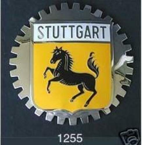 STUTTGART BADGE GERMANY CAR BADGE COAT OF ARMS STUTTGART BADGE GERMANY CAR BADGE COAT OF ARMS