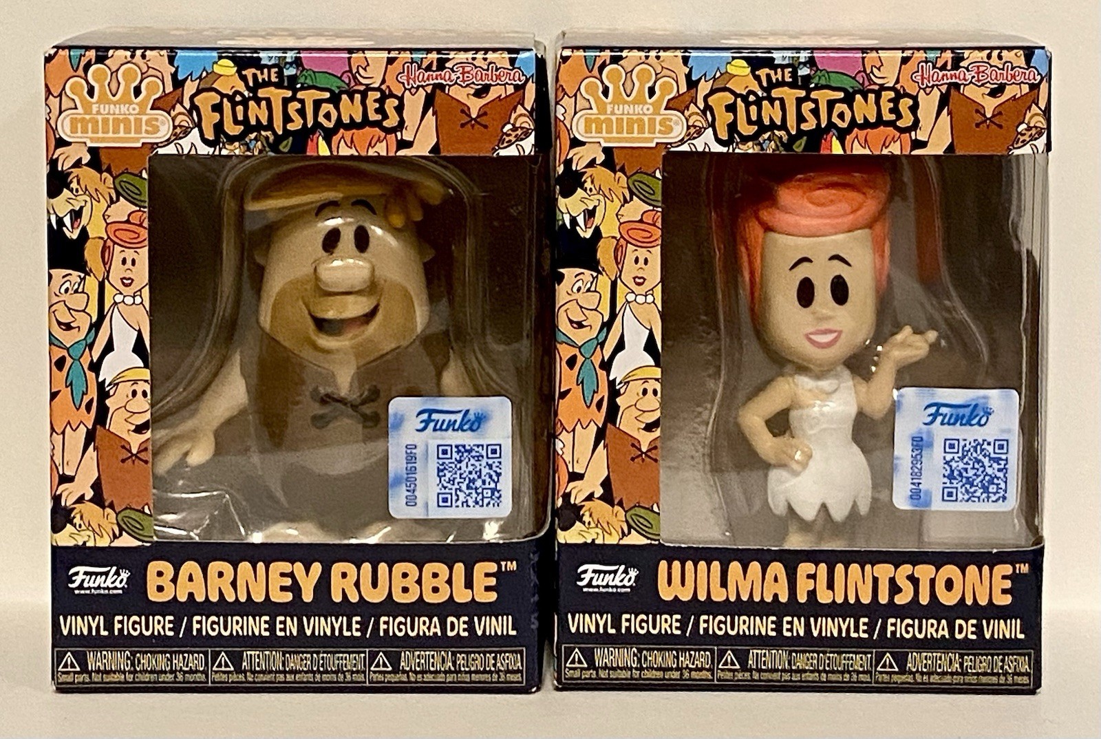 Funko Minis THE FLINTSTONES Wilma & Barney Rubble Set Of 2 New In Boxes Funko Minis THE FLINTSTONES Wilma & Barney Rubble Set Of 2 New In Boxes