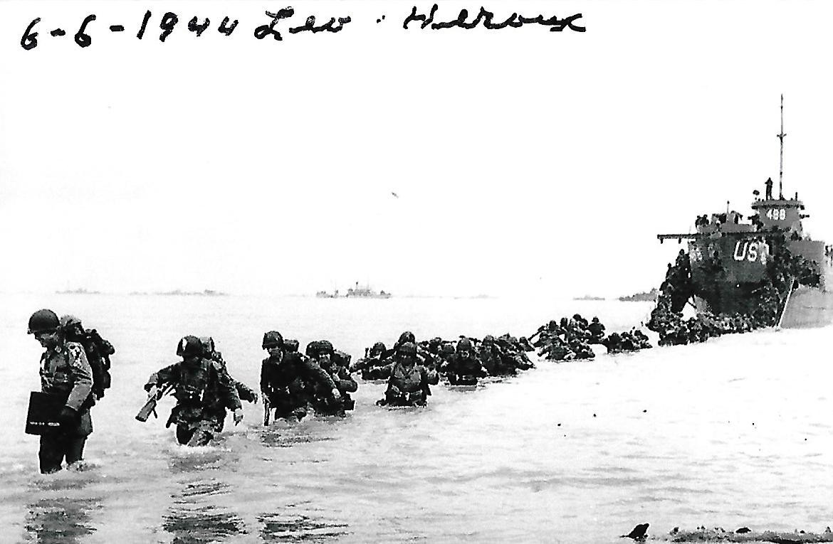 Leo Heroux signed 4x6 photo WW II D-Day America RARE COA LOOK